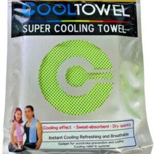 Cool Towel Super Cooling Towel for Sports, Outdoor and Recreation Green Color